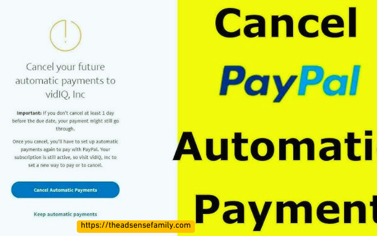 Cancel PayPal automatic payment